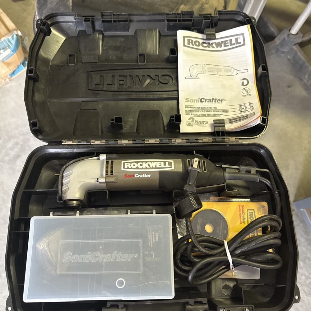 Rockwell Sonicrafter F80 RK5105k Oscillating Tool with Blades in Case